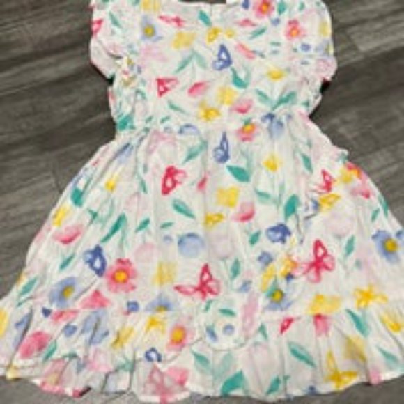 Carters butterfly print flutter sleeve dress - Picture 2 of 4